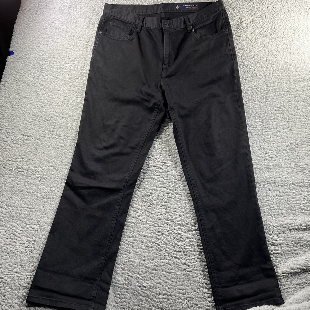 Roark HWY 128 Straight Fit Black Denim Jeans Men's 36x32 5-Pocket Stretch
